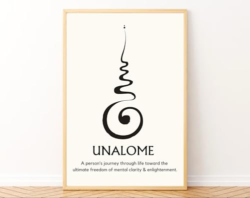 Image of Gamya Spiritual Big Aesthetic Framed Meditation Affirmation Motivational Posters For Living Room, Bedroom Office Wall Decor, Dopamine art /Girls Boys Gift Item (13x19 Inches) (Spiritual Symbols (A))