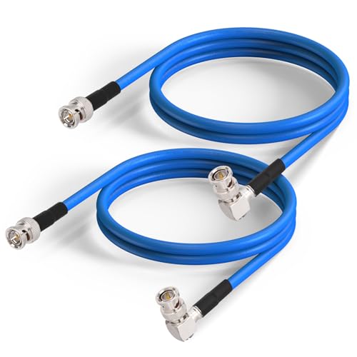 Cable coaxial BNC contra interferencias para monitor de transmisión y cámara de video 1m 2Pcs