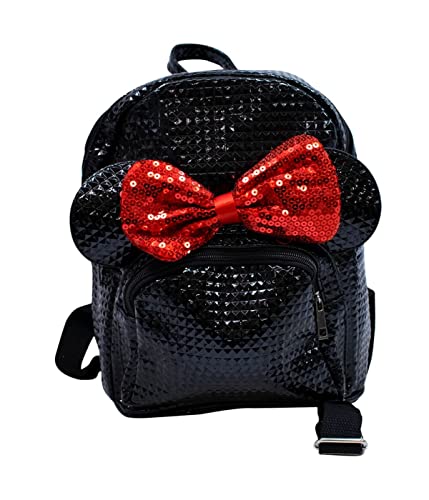 Mochila Minnie com Laço, Disney, DMG9002MK16, Preta Taimes