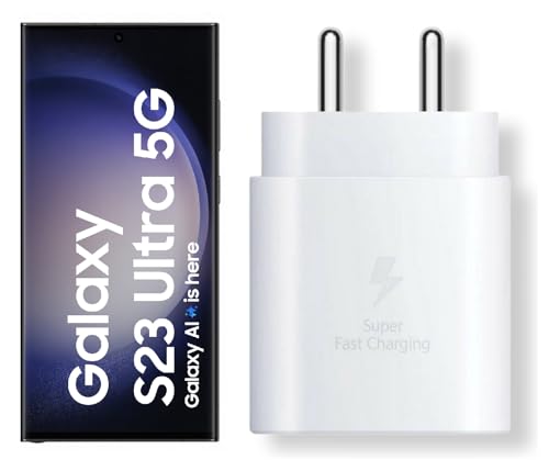 Image of 25W C-Type Super Fast Adapter Compatible with Samsung Galaxy S23 Ultra 5g Super Fast Charger Adapter for S24 /S23 /S23 fe /S22 /S21 /21 fe /S20 /M14 /M33 /M13 /M35 /M05 /A14, A15 /S24 fe /A16 5g, White