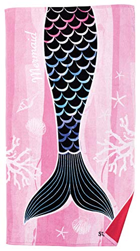 丸眞 バスタオル おしゃれ 80×150cm レインボーマーメイド 綿100% 0145046700