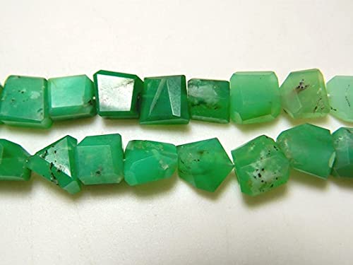 Perles chrysoprase facettées 11x13mm pour créer vos bijoux d'été bohèmes chic