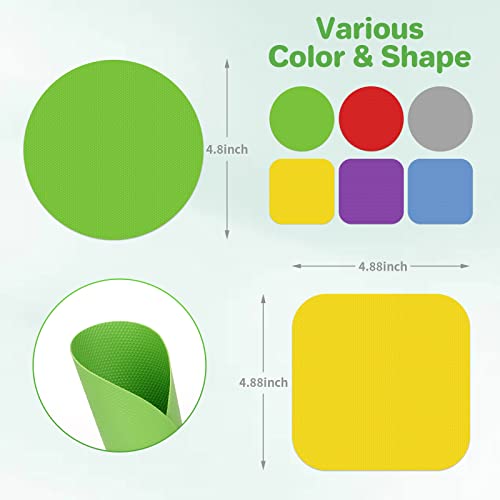 6Pcs Jar Opener Gripper Pads, Rubber Jar Grippers Multi-Function Kitchen Gadget Anti-Slip Coasters Bottle Lid Opener Jar Opener For Seniors With Arthritis Weak Hands (6 Colors) #TOP5