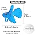 Kodrily Fake Fish for Aquarium, Silicone Betta Fish Fake, Artificial Fake Floating Fish Ornament, Lifelike Floating Pretend Prank Fish for Fish Tank Decoration (Blue Betta)