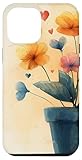Nemesia Plant In Pot With Hearts Around Boho Merch