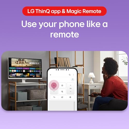 Image of LG 32SR75U Smart Monitor with Steaming TV,32 inch, 4K UHD (3840 x 2160), HDR10, USB Type-C, WebOS, Apple AirPlay 2, Screen Share, Bluetooth, Built-in Speaker, Height Adj., HDMI, USB, Remote Control,White