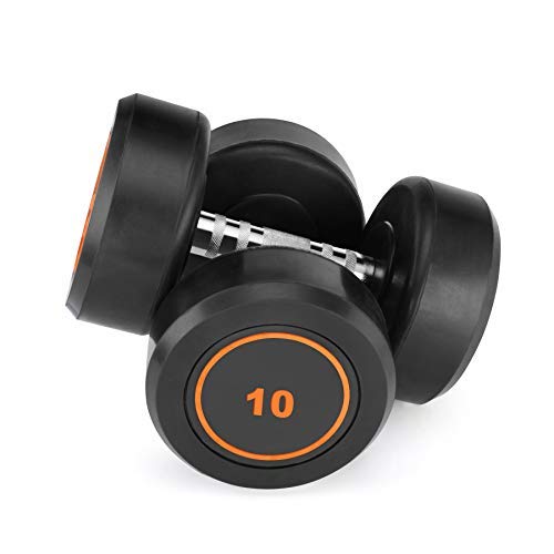 Klikfit Rubber Dumbbells, 10 KG (Black) (10kg x 2pcs) , Fixed (B09V2G9X5V) Amazon Price History, Amazon Price Tracker