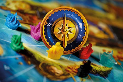 Asmodee - JAMAÏCA – Jeu de Société Familial pour Enfants Dès 8 Ans – Course au Trésor Entre Bateaux Pirates - Remporter Le Plus Gros Magot d'or – 2 à 6 Joueurs – 30 Min – en Français