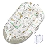 HDUYFYD Babynest Babynestchen Neugeborene Nestchen Tragbar 0 24 Monate, Babynest für Neugeborene, Baby Abnehmbarer Bezug Waschbar, Zweiseitig Wendbar,Baby Erstausstattung Neugeborene