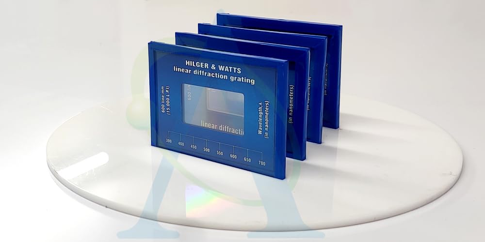 Diffraction Grating 600 Lines/mm (15000 LPI) Hilger & Watt Type for Spectrometer, Physics Lab & Laser Spectrum Experiments-image-5