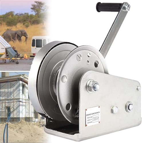 Winche manual para remolque y barco 1200lbs con cable de acero 10m