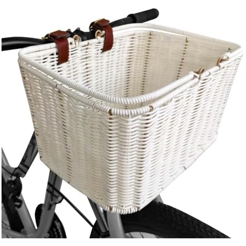 RainFlowwer Wicker Bike Basket Cover