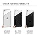URBAN ARMOR GEAR UAG Designed for iPhone SE (2022) Case [4.7-inch Screen] Sleek Ultra-Thin Shock-Absorbent Civilian Protective Cover, Black