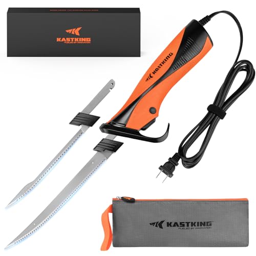 Comparison: Best Electric Knife For Filleting Fish 4 KastKing Speed Demon 110v Electric Fillet Knife, Precision Cut with High Torque Motor, ETL Certified Safety, Balanced Lightweight Handle, 2 Sets of Stainless-steel Blades