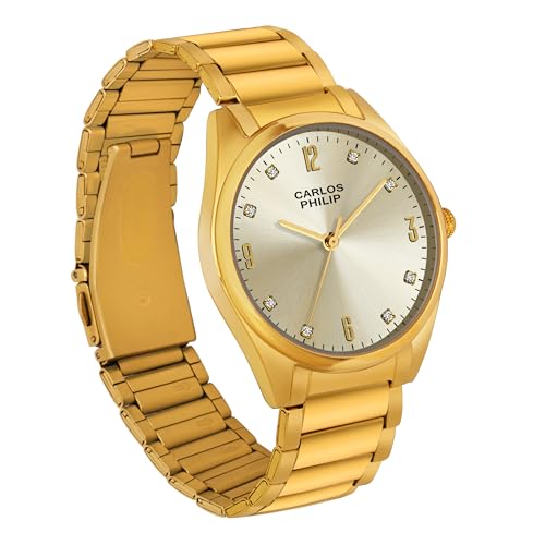 Image of Carlos Philip Axis Series Luxury Analog Watch for Men | Stainless Steel Strap | Japanese Miyota Movement | Stylish Water-Resistant Classic Timepiece