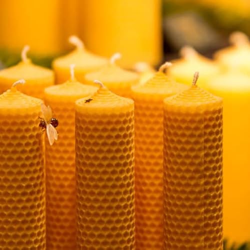 Miniatura 2 de 30 Piezas Hojas De Cera De Abeja 100 Pura Placas De Cera De Abejas Amarillo Natural Cera Para Hacer Velas Uno Mismo Manualidades