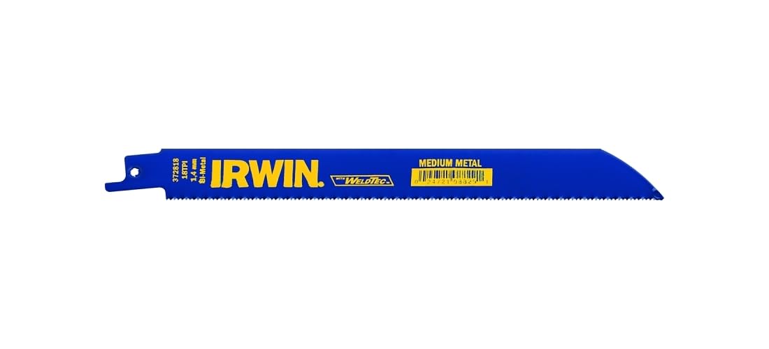 Irwin Tools 372818P5 Reciprocating Saw Blade 8-Inch 18TPI, 5 Pack