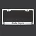 One Laser Engraved Black Fit Rolls Royce Mirror Stainless Steel License Plate Frame Holder Front Or Rear Bracket Steel Screw Cap