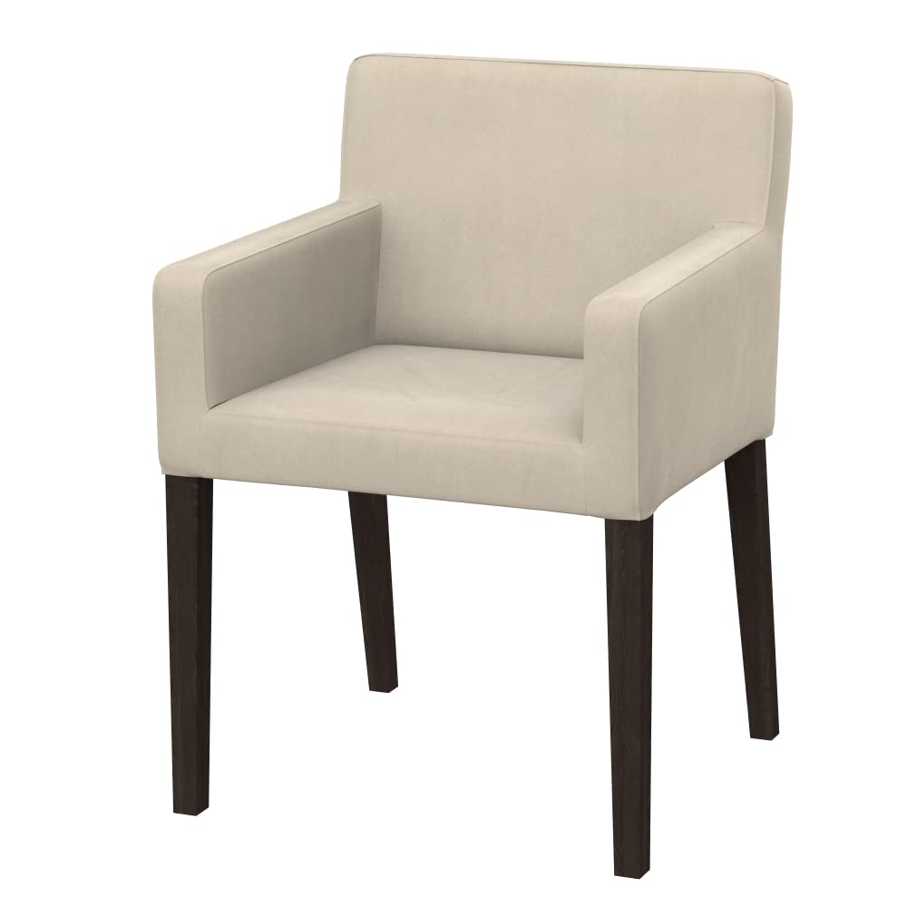 Housse de Rechange Compatible pour NILS Chaise velours beige pour repas de famille