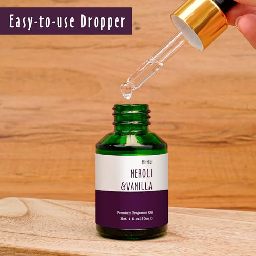 Image of Neroli Vanilla Fragrance Oil, MitFlor 30ml Essential Diffuser Oil, Large Size Premium Grade Fragrance Oil for Soap & Candle Making, Aromatherapy Scented Oil for Home Fragrance
