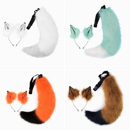 Serre-tête queue de renard jouet idéal pour cadeau de Noël - 4