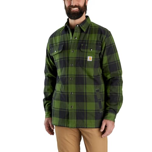 T-shirt Carhartt Flannel vert XL idéal pour le bricolage extérieur en hiver