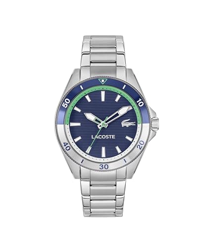 Lacoste Mainsail Men's Quartz Watch - 3 Hand - Link Bracelet - Sporty, Versatile Design - Gift for Him - 42mm