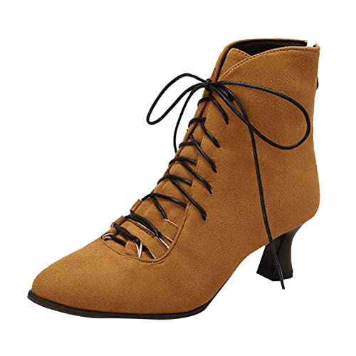Botines con cremallera para mujer: botas ideales para lucir con jeans y tacón dorado elegante