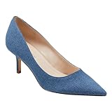 Marc Fisher Women's Alola Pump, Blue Denim 420, 9