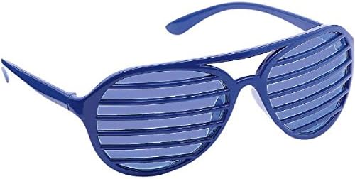 Gafas de fiesta con ranura azul