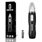OPHYS Ear and Nose Hair Trimmer Clipper for Men Women,Professional Painless Facial Hair Trimmer,Battery-Operated Hair…