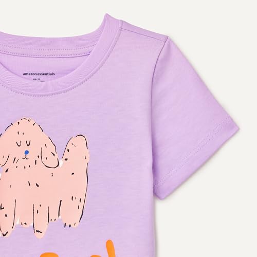 Image of Amazon Essentials Girls and Toddlers' Short-Sleeve T-Shirts