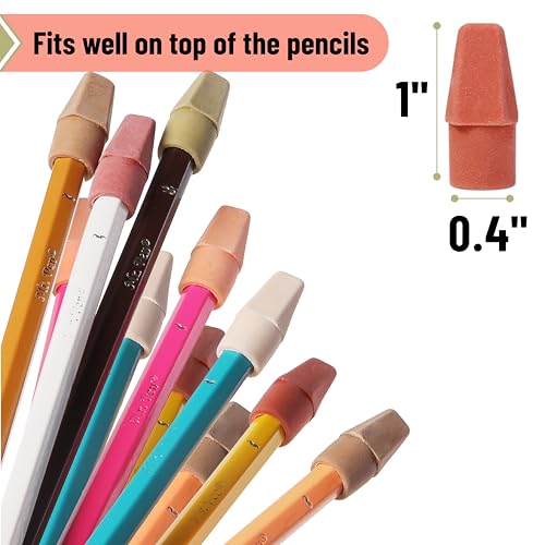 Image of Mr. Pen- Pencil Erasers Toppers, 120 Pack, Colorful, Latex Free, No Smudge | Mr Pen Erasers for Pencils