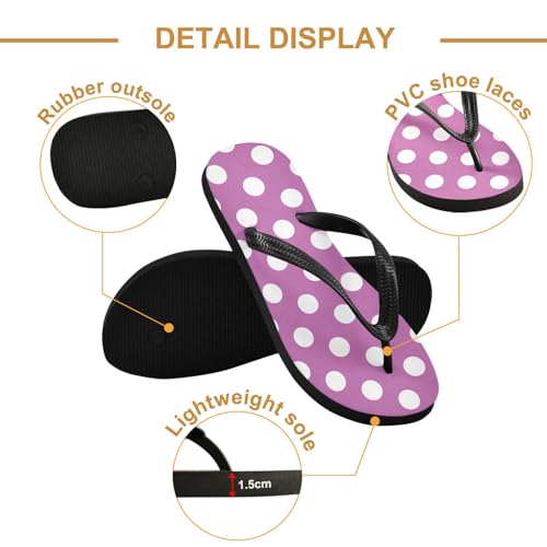 RunningBear Polka Dot Womens Flip Flops Sandals Thong Cushion Sandals2