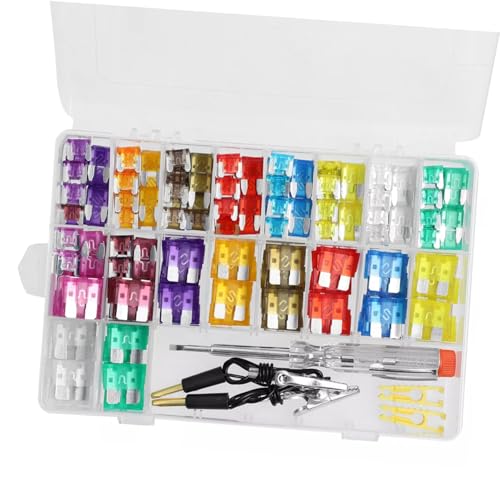 Kit de fusibles automotrices Alipis, 300 piezas, caja organizadora, fusibles mini resistentes a altas temperaturas para autos, camiones, botes y motocicletas miniatura 6