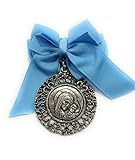 MEDALLÓN CUNA VIRGEN METAL 55mm 5mic.PL AZ