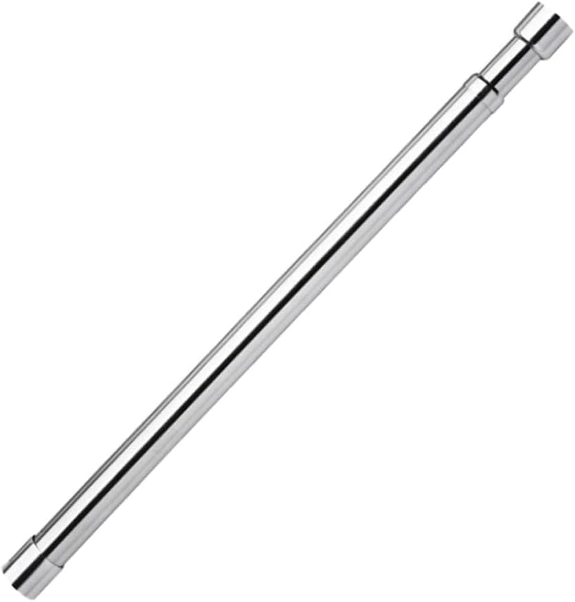 Stainless Steel Telescopic Closet Rod Adjustable Wardrobe Hanging Pole 56-100cm with Flange and Screws for Home Closet Organization