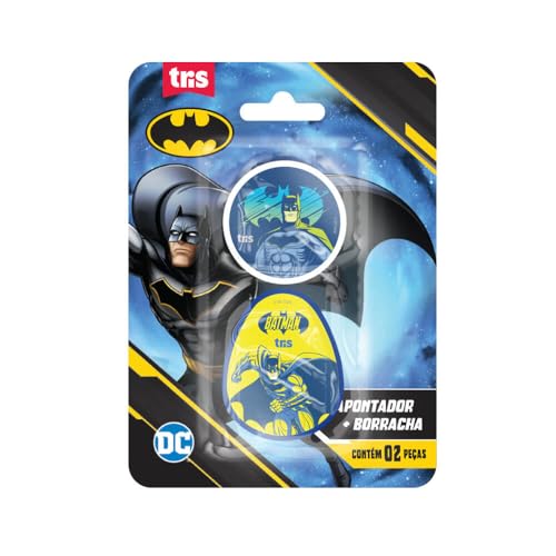 Apontador + Borracha Batman 2 Peças - Tris
