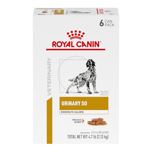 Royal Canin Veterinary Diet Canine Urinary SO Moderate Calorie Adult Thin Slices in Gravy Dog Food,...