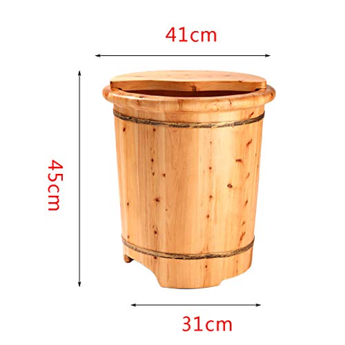 Spa de pies de madera 45 cm, cubeta para pedicura miniatura 6