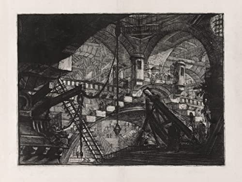 Toile Piranesi Carceri D reproduction d'art mural 60x90cm pour décoration de salon moderne