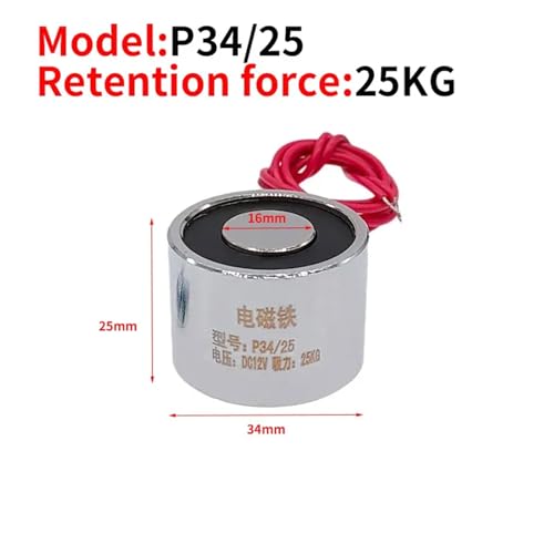 Ventouse électromagnétique 24V force de traction continue P34 25 - 3