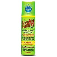 Bushman Plus 20 Percent Deet Aerosol Personal Insect Repellent, 50 grams