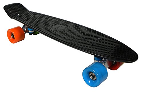 Awaii Vintage Skateboard - Monopatín, color negro, tamaño 22,5' pulgadas