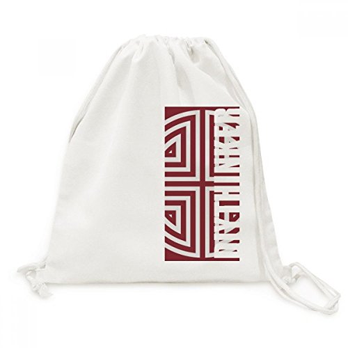 Sac cordon Toile Chine Traditionnelle Chinoise Quatre Symbole pour voyage