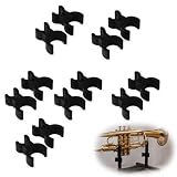 10 Stück Notenleier-Clips für Trompete, ABS-Kunststoff-Notenhalter für Blechblas- und Blasinstrumente, Marschband-Musikpartitur-Zubehör für Posaune und Waldhorn