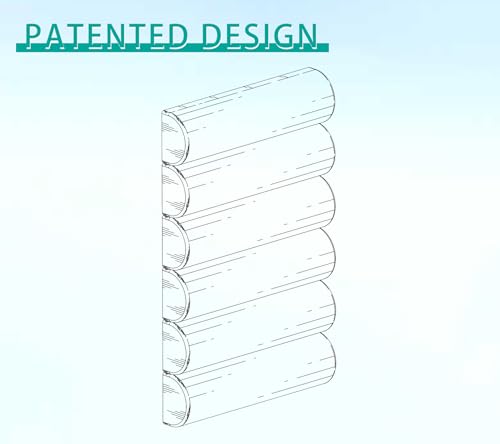 Ergonomic Lumbar Support Pillow for High Back Office Chair - Adjustable 6 Semicircular Back Cushion with Breathable Mesh Cover,Spine Support for Desk/Gaming Chairs, Neck/Upper/Lower Back Pain Relief