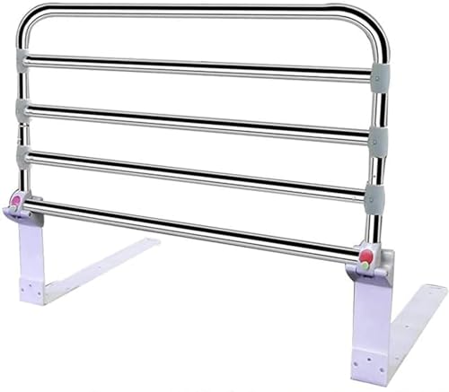 Barrière de lit réglable 60 cm en acier robuste pour aide au lit - 2