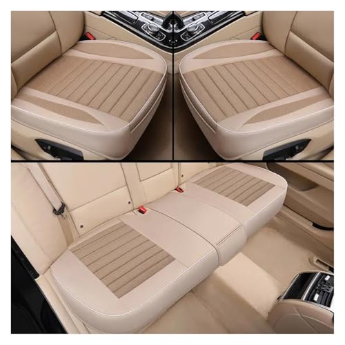Protège-siège auto beige idéal pour les voyages en famille