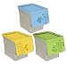 TIENDA EURASIA - Cubos de Basura de Reciclaje, Pack de 3 Cubos...